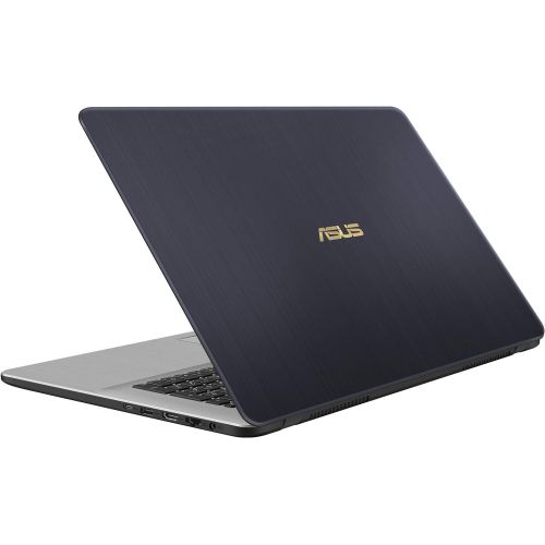 아수스 Asus ASUS VivoBook Pro Thin & Light Laptop, 17.3 Full HD, Intel i7-8550U, 16GB DDR4 RAM, 256GB M.2 SSD + 1TB HDD, GeForce GTX 1050 4GB, Backlit KB, Windows 10 - N705UD-EH76, Star Gray,