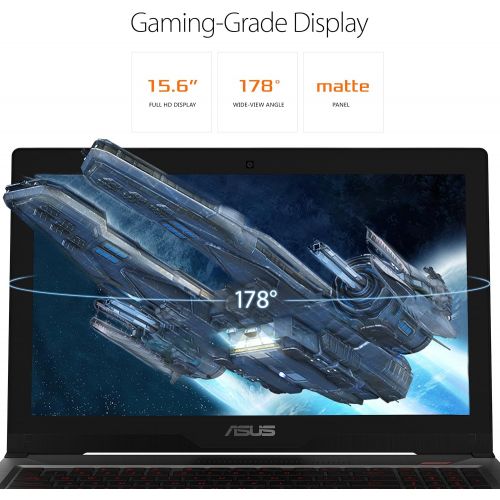 아수스 Asus ASUS FX503 Gaming Laptop, 15.6” 120Hz Full HD, Intel i5-7300HQ Processor, GeForce GTX 1060, 8GB DDR4, 128GB M.2 SSD + 1TB HDD, Windows 10 Home - FX503VM-NS52