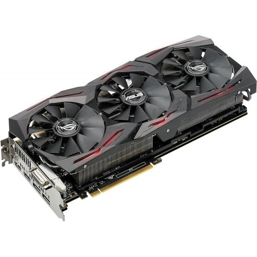 아수스 Asus ASUS ROG-STRIX-GTX1080TI-O11G-GAMING GeForce 11GB OC Edition VR Ready 5K HD Gaming HDMI DisplayPort DVI Overclocked PC GDDR5X Graphics Card