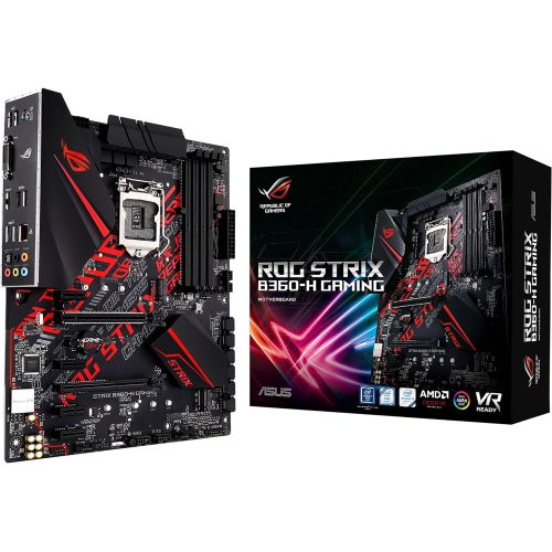 아수스 Asus ASUS ROG Strix B360-H Gaming LGA1151 (Intel 8th Gen) DDR4 HDMI DVI M.2 B360 ATX Motherboard