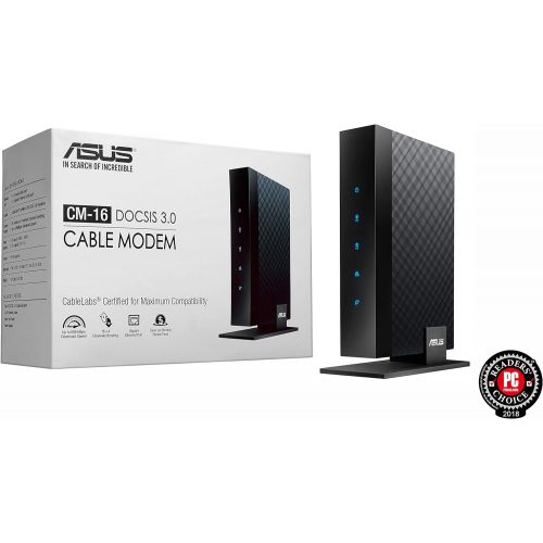 아수스 Asus Modem Router Combo - All-in-one DOCSIS 3.0 32x8 Cable Modem + Dual-Band Wireless AC2600 WIFI Gigabit Router  Certified by Comcast Xfinity, Spectrum, Time Warner Cable, Charte