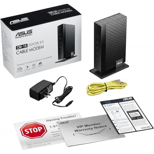 아수스 Asus Modem Router Combo - All-in-one DOCSIS 3.0 32x8 Cable Modem + Dual-Band Wireless AC2600 WIFI Gigabit Router  Certified by Comcast Xfinity, Spectrum, Time Warner Cable, Charte