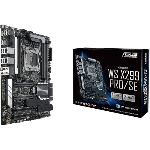 아수스 Asus ASUS WS X299 PROSE LGA2066 DDR4 M.2 U.2 ATX Motherboard for Intel Core X-Series Processors with SafeSlot