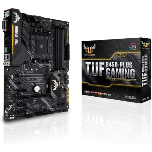 아수스 Asus ASUS TUF B450-Plus Gaming Motherboard (ATX) AMD Ryzen 2 AM4 DDR4 HDMI DVI M.2