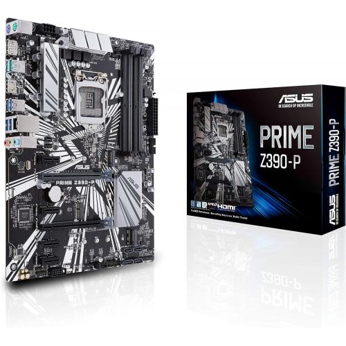 아수스 Asus ASUS Prime Z390-P LGA1151 (Intel 8th and 9th Gen) DDR4 DP HDMI M.2 Z390 ATX Motherboard with USB 3.1 Gen2