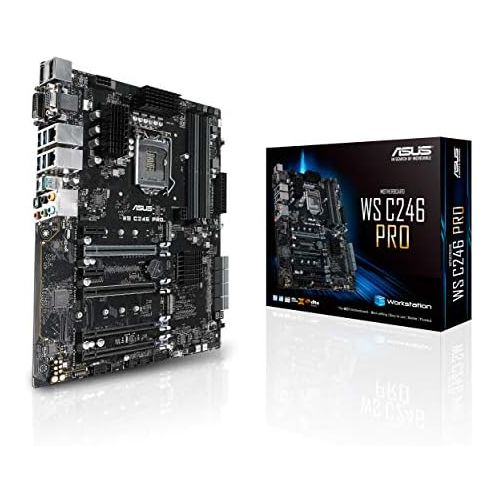 아수스 Asus ASUS LGA1151 ECC DDR4 M.2 C246 Server Workstation ATX Motherboard for 8th Generation Intel Motherboards WS C246 PRO