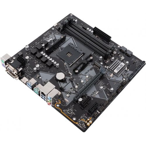 아수스 Asus ASUS B450 AMD Ryzen 2 Micro ATX Gaming Motherboard AM4 DDR4 HDMI DVI VGA M.2 USB 3.1 Gen2 (Prime B450M-ACSM)