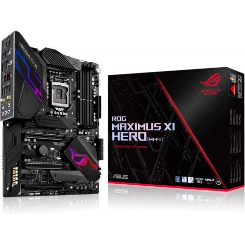 아수스 Asus ASUS ROG Maximus XI Hero (Wi-Fi) Z390 Gaming Motherboard LGA1151 (Intel 8th 9th Gen) ATX DDR4 DP HDMI M.2 USB 3.1 Gen2 802.11ac Wi-Fi