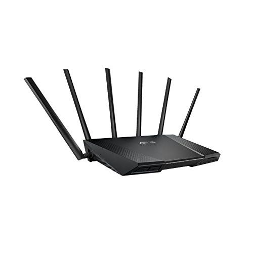 아수스 ASUS AC3200 Tri-Band Gigabit WiFi Router, AiProtection Lifetime Security by Trend Micro, Adaptive QoS, Parental Control (RT-AC3200)