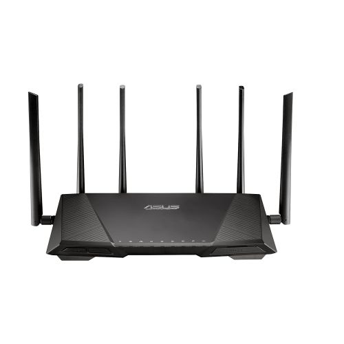 아수스 ASUS AC3200 Tri-Band Gigabit WiFi Router, AiProtection Lifetime Security by Trend Micro, Adaptive QoS, Parental Control (RT-AC3200)