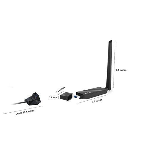 아수스 ASUS Asus (USB-AC56) Dual-band Wireless-AC1300 USB 3.0 Wi-Fi Adapter