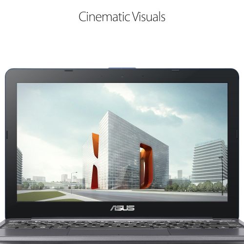 아수스 ASUS VivoBook E203MA Ultra Thin Laptop, Intel Celeron N4000 Processor (up to 2.6 GHz), 4GB LPDDR4 , 64GB eMMC Flash Storage, 11.6” HD Display, USB-C, Windows 10 S Mode, E203MA-YS03