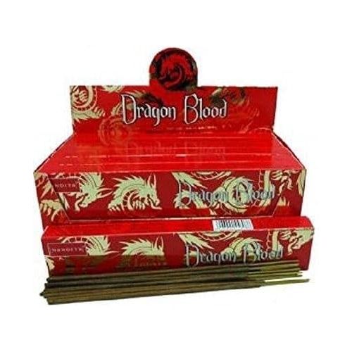  인센스스틱 Agarbathi Fragrance 12 x 15g NANDITA DRAGON BLOOD Incense Sticks