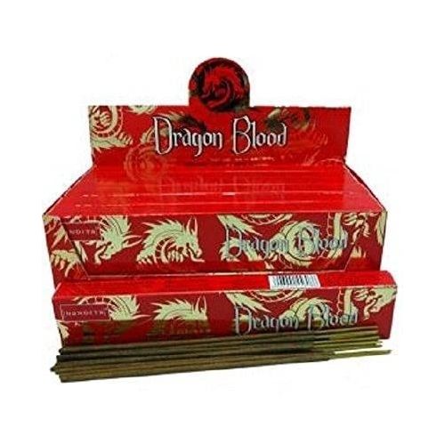  인센스스틱 Agarbathi Fragrance 12 x 15g NANDITA DRAGON BLOOD Incense Sticks