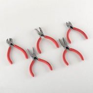 American Tool Exchange 5 Piece Mini Hobby Plier Tool Set Kit Needle Nose End Nippers Dikes Flat Bent Nose