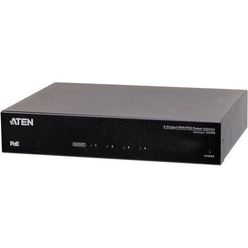 에이텐 ATEN VE44PB 4-Output PoH/PoE Power Injector