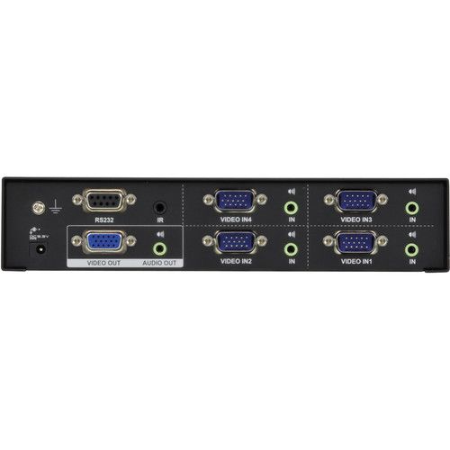 에이텐 ATEN VS0401 4-Port VGA Switch with Audio