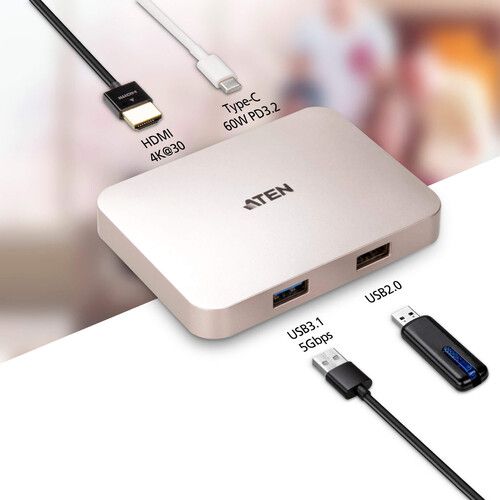 에이텐 ATEN USB Type-C 4K Ultra Mini Dock