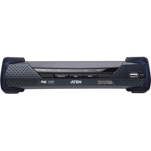 에이텐 ATEN 4K HDMI KVM over IP Extender Receiver with PoE