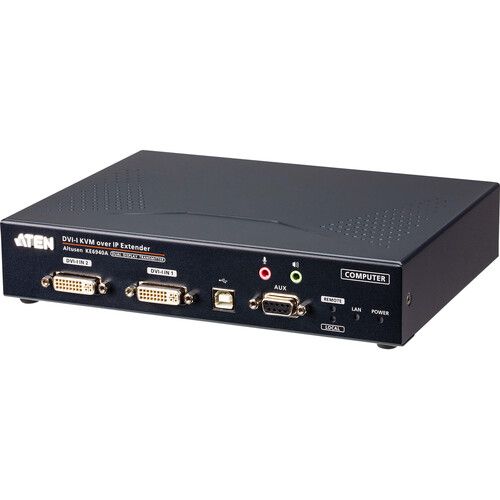 에이텐 ATEN DVI-I Dual-Display KVM over IP Transmitter/Receiver Kit