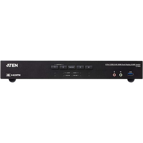 에이텐 ATEN CS1844 4-Port 4K Dual Display KVMP Switch