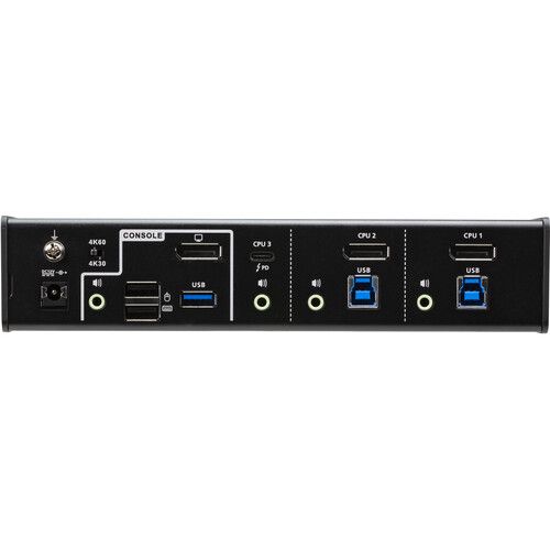에이텐 ATEN CS1953 3-Port USB-C DisplayPort Hybrid KVMP Switch