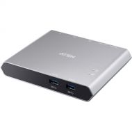 ATEN US3310 2-Port USB 3.2 Gen 1 Sharing Switch with Power Pass-Through