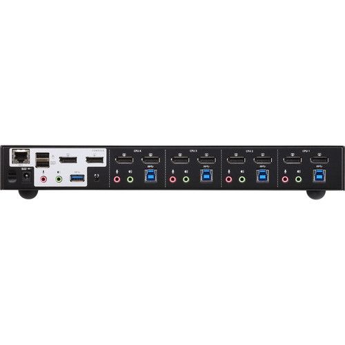 에이텐 ATEN 4-Port USB 3.0 4K DisplayPort Dual-Display KVMP Switch