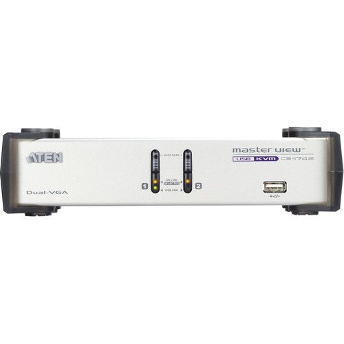 에이텐 ATEN CS1742 2-Port USB Dual-View KVMP Switch