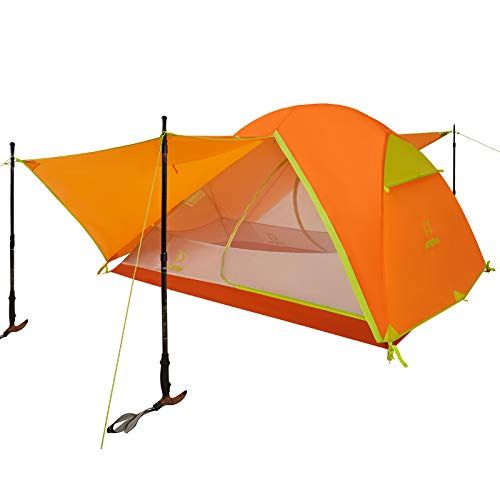  ATEPA Ultralight Camping Tent, 2 Person Lightweight Backpacking Camping Tent Outdoor Tent Waterproof Windproof Tent with Rainfly for Family Beach, Outdoor, Traveling, Hiking, Hunti