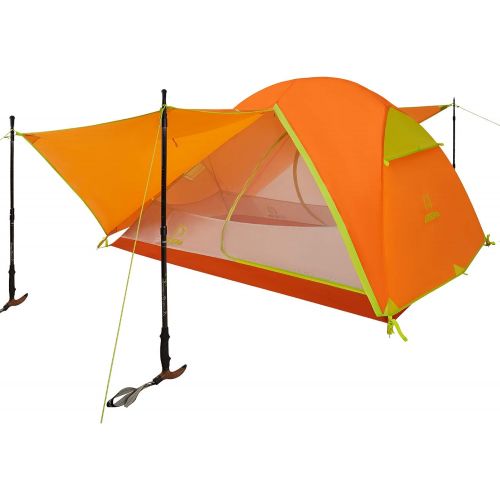  ATEPA Ultralight Camping Tent, 2 Person Lightweight Backpacking Camping Tent Outdoor Tent Waterproof Windproof Tent with Rainfly for Family Beach, Outdoor, Traveling, Hiking, Hunti