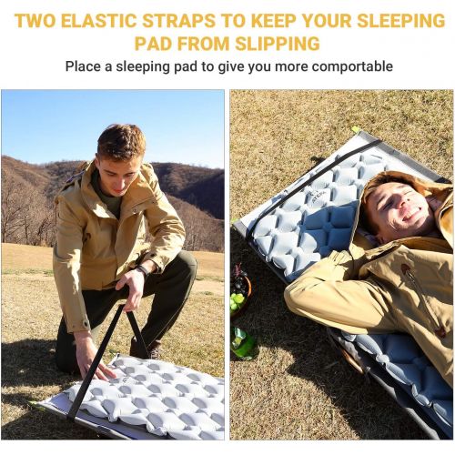  [아마존베스트]ATEPA Ultralight Folding Camping Cot for Adult, Portable Lightweight Sleeping Bed with Side Pocket for Backpacking,Travel, Office Nap,Hiking