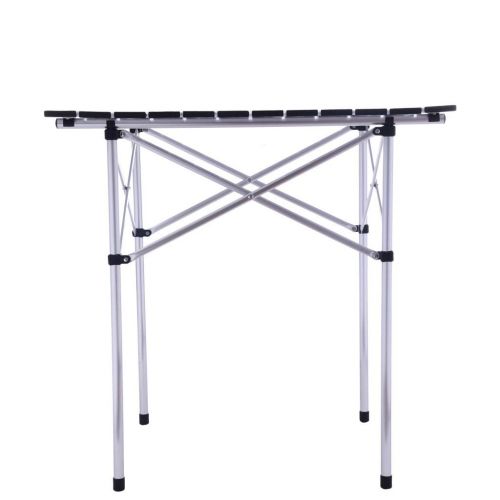  ATEPA YunZyun Portable Camping Table 4-Person Folding Camping Table Aluminum Picnic Camping Table Party Dining Desk (Silver)