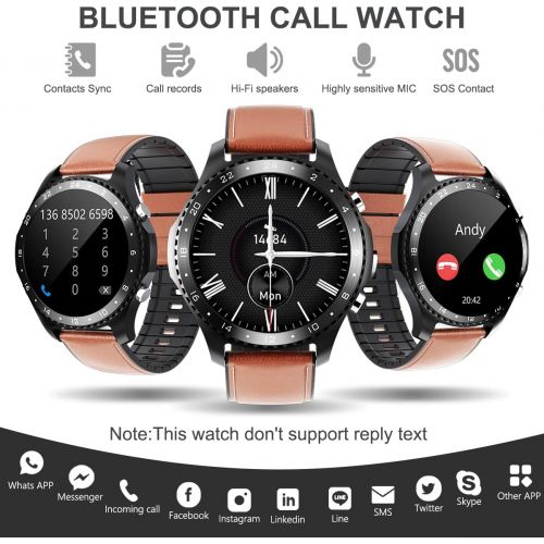  [아마존베스트]A-TGTGA Smart Watch with Call,Health and Fitness Smartwatch with Heart Rate Blood Pressure SpO2 Monitor Sleep Tracker,App Message Reminder,Music Control,Waterproof Smart Watch for Android