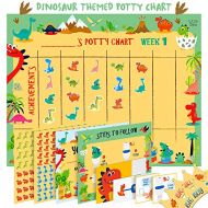 [아마존베스트]ATHENA FUTURES Potty Training Chart for Toddlers  Dinosaur Design - Sticker Chart, 4 Week Reward Chart, Certificate,...