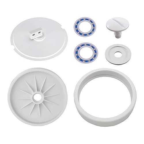  ATIE Pool Cleaner Large Wheel C6 Assembly with Bearing C60, Tire C10, Axle with Sand and Grave Guard C66, Screw C55 and Washer C64 for Polaris 280 Pool Cleaner