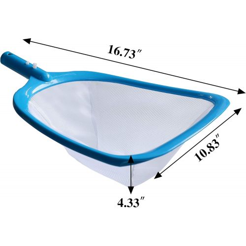  ATIE Pool Spa Leaf Skimmer Net with White Ultra Fine Mesh with 4 Deep Pocket Great for Removing Leaves & Debris in In-Ground Pool Spa and Above Ground Pool, Inflatable Pool, Hot Tu