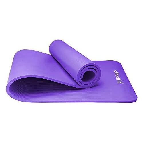  [아마존베스트]Ativafit Phthalate-Free Yoga Mat, Non-Slip and Joint-Friendly Sports Mat for Yoga /Pilates, Sports Fitness Mat, Gym Mat with Carry Strap, Pilates Mat, 183 x 61 x 1 cm, Training Mat