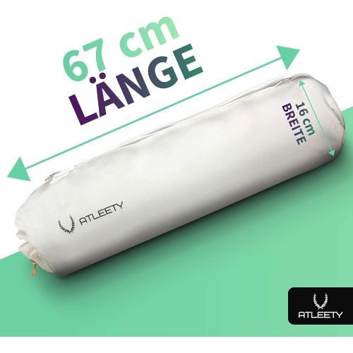  [아마존베스트]Atleety Yoga Bag, Cotton Yoga Mat Bag  Ideal Yoga Case for Travelling  for Easy Transport of Your Yoga Mat  Sustainable, Durable and Free from Harmful Substances