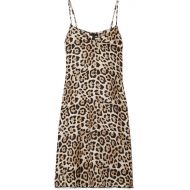 ATM Anthony Thomas Melillo Leopard-print silk-charmeuse mini dress