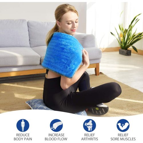  [아마존 핫딜] [아마존핫딜]Heating Pad for Fast Pain Relief ATMOKO Electric Heat Pad Extra Large [12x25.5], Auto-Off, Washable, Fast Heating, Moist & Dry Heat Therapy Options 1.5X Heating Area Upgrade