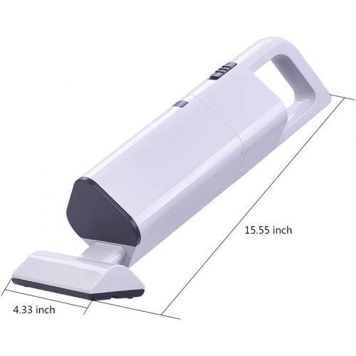  ATMOMO Wireless Car Vacuum Cleaner 120W Powerful Lightweight Wet Dry Handheld Vacuum Cordless for Home and Car Cleaning (White)