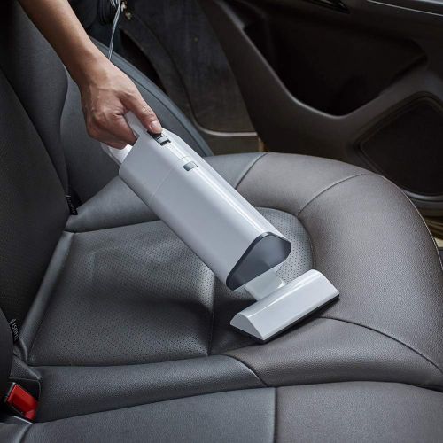  ATMOMO Wireless Car Vacuum Cleaner 120W Powerful Lightweight Wet Dry Handheld Vacuum Cordless for Home and Car Cleaning (White)