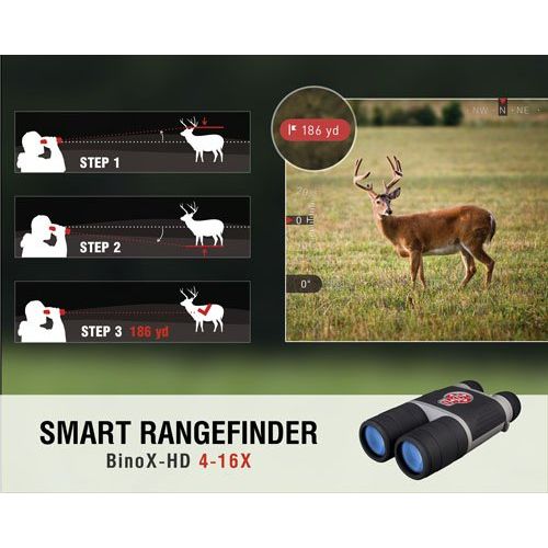  ATN BinoX-HD 4-16x65mm Smart Day & Night Smart HD Binocular w1080p Video, Geotagging Rangefinder, WiFi, E-Compass, E-Zoom, 3D Gyroscope, IOS & Android Apps
