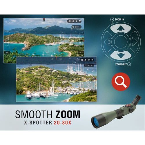  ATN X-Spotter HD 20-80x200mm Smart Day & Night Smart HD Spotting Scope w1080p Video, Geotagging Rangefinder, WiFi, E-Compass, E-Zoom, 3D Gyroscope, IOS & Android Apps