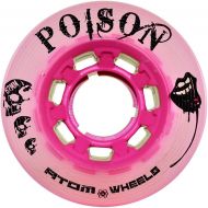 ATOM Poison Savant Skate Wheels for Perfect Speed and Control, 84A 59mm x 38mm, Pink, Blue, Purple, Black, Green, 4 or 8 Pack
