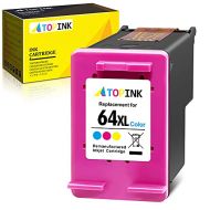 ATOPINK Remanufactured Ink Cartridge Replacement for HP 64 XL 64XL (1 Tri-Color) Work with Envy Photo 7800 7158 7855 6222 7164 6255 6252 7858 7120 7130 6220 6230 6232 6234 Tango X