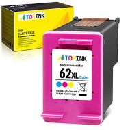 ATOPINK Remanufactured Ink Cartridge Replacement for HP 62XL 62 XL (1 Tri-Color) Work with Envy 5540 7640 5661 5640 5660 5542 5642 5643 5661 7643 7645 OfficeJet 5740 250 200 5741 8