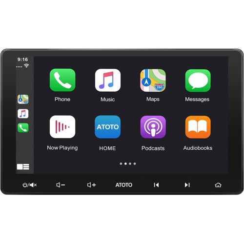  ATOTO F7 10.1 Inch Double Din Car Stereo Android Auto & CarPlay, Touchscreen in-Dash Navigation with Bluetooth, Mirror Link, HD Rearview Input , Quick Charge, USB/SD(Up to 2TB) F7G