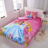 ATUSY Bedding Sets|Cartoon Princess Kids Girls Bedding Set Cover Bed Sheet Pillow Cases Twin Single Size Drop...